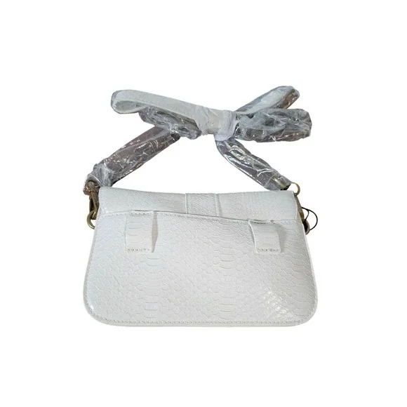 The Drop Avalon Crossbody Bag Women OS Ivory NEW Faux Snake Skin GH27122-IVORY - Picture 10 of 10